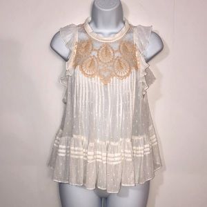 Free People babydoll blouse